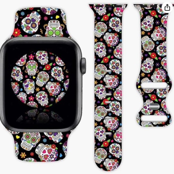 NWT Day of the Dead Silicone Watch Band - Picture 1 of 4